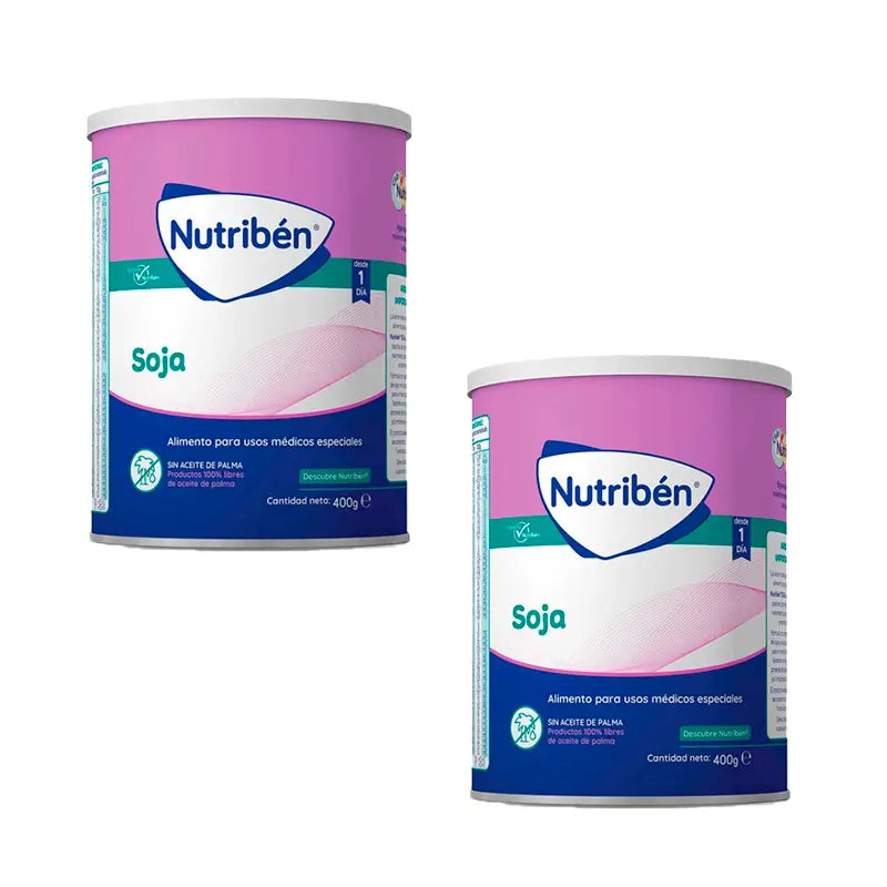 Latte idrolizzato di soia Nutribén, 2 X 400g