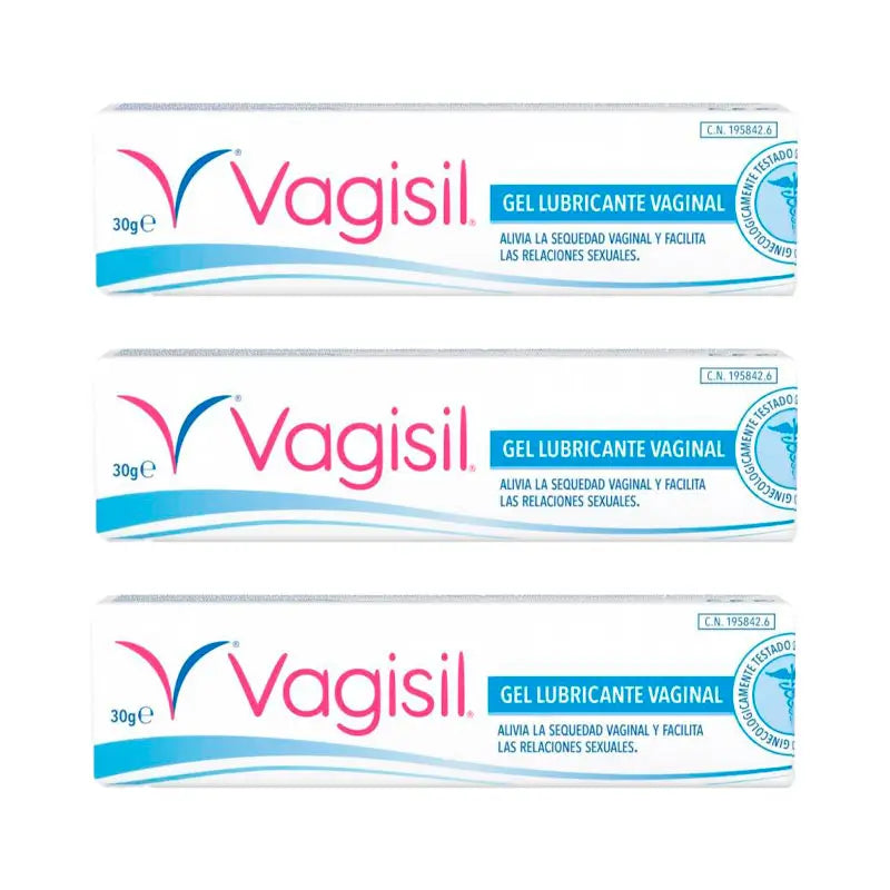 Confezione 3 Vagisil Gel lubrificante vaginale, 30gr