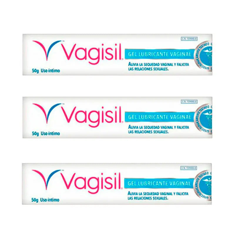 Confezione 3 Vagisil Gel lubrificante vaginale, 50gr