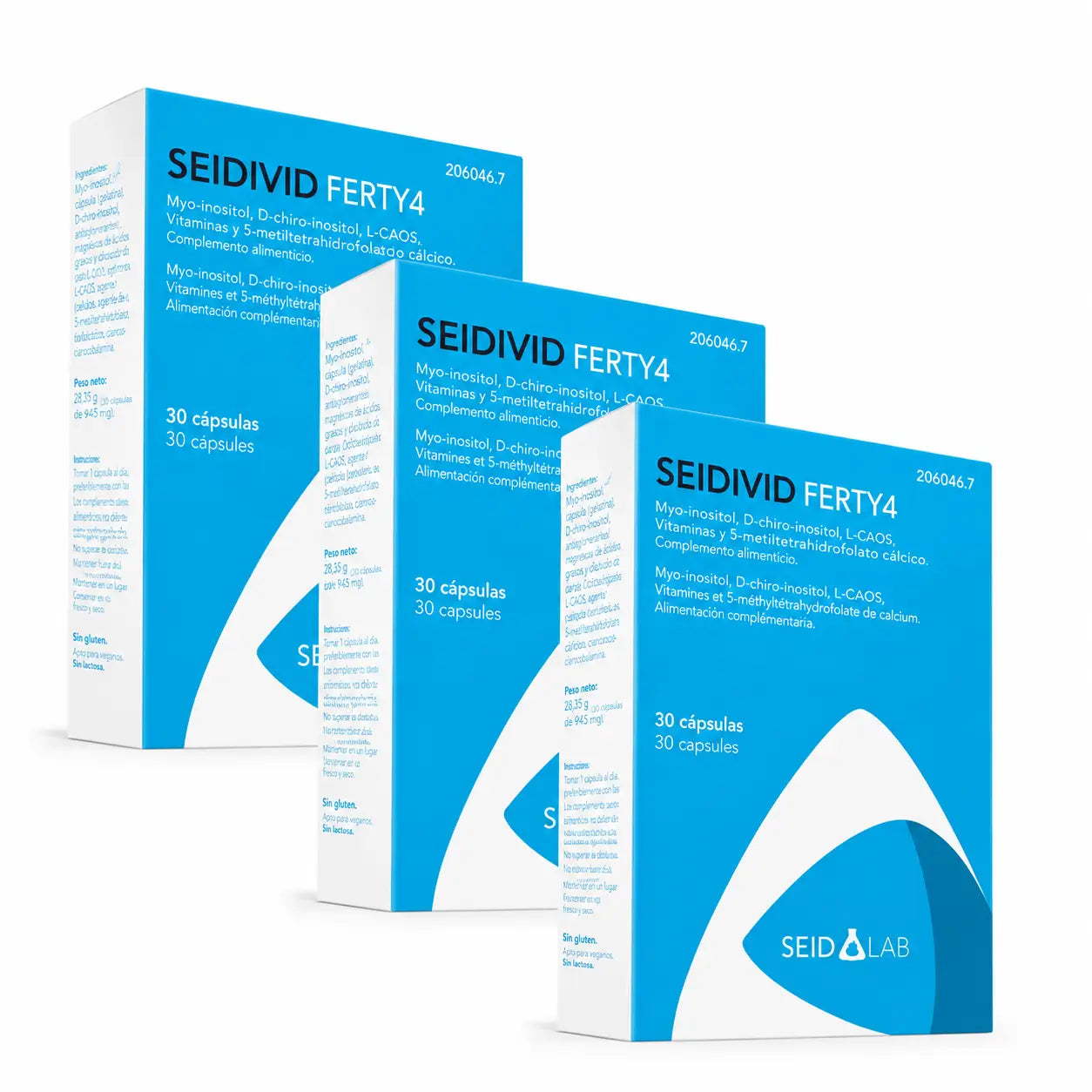 Confezione 3 X Seidivid Ferty4, 30 Capsule