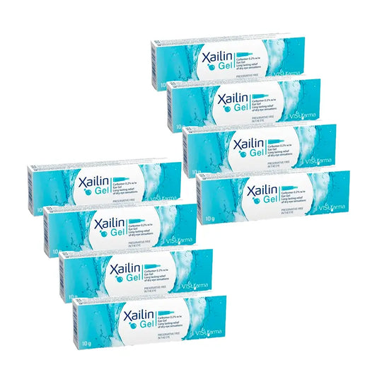 XAILIN Gel per la secchezza oculare, confezione da 8 x 10 g