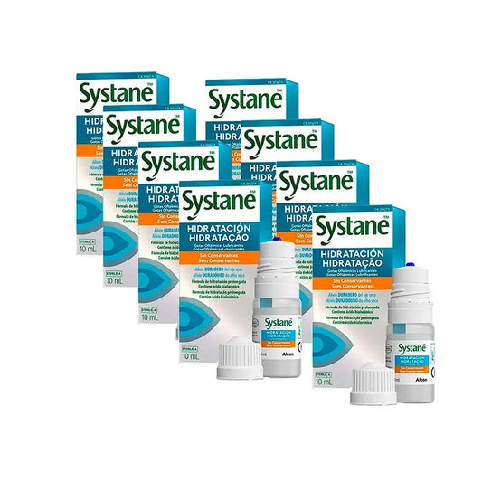 Systane Gocce oculari idratanti giornaliere, confezione da 8 X 10 ml