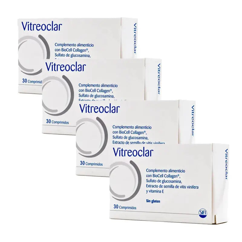 Confezione 4 Vitreoclar Integratore alimentare per la salute degli occhi 30 compresse