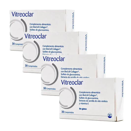 Confezione 4 Vitreoclar Integratore alimentare per la salute degli occhi 30 compresse
