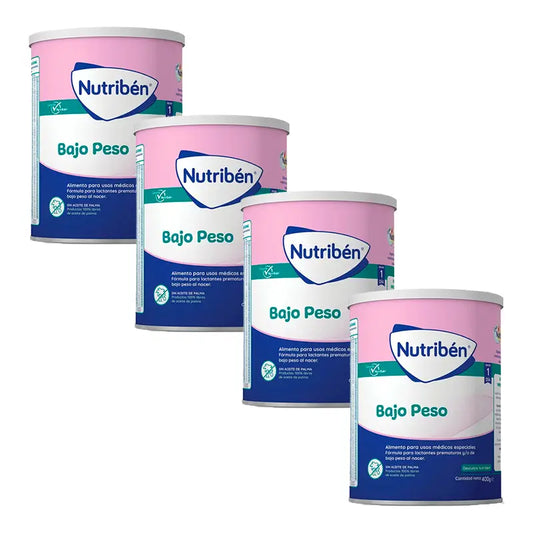 Latte a basso peso Nutribén, 4 X 400 grammi