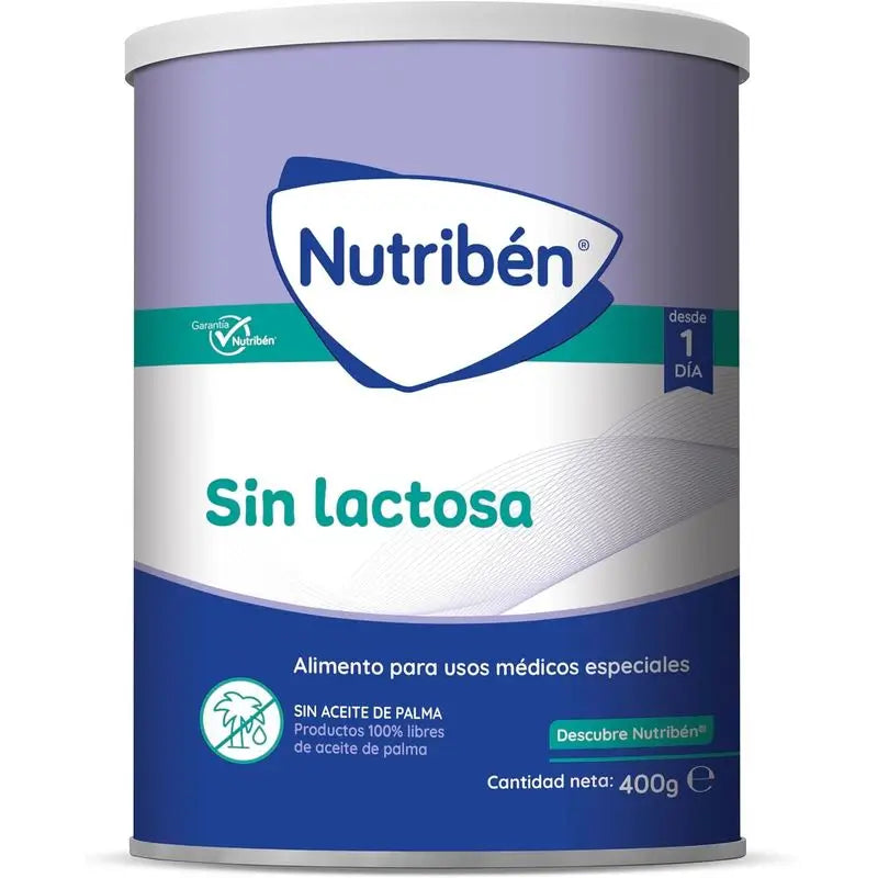 Nutribén Latte di avviamento senza lattosio , 4 X 400 grammi