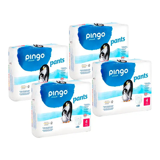 Mutandine Pingo taglia 4, confezione 4 X 30 pezzi.