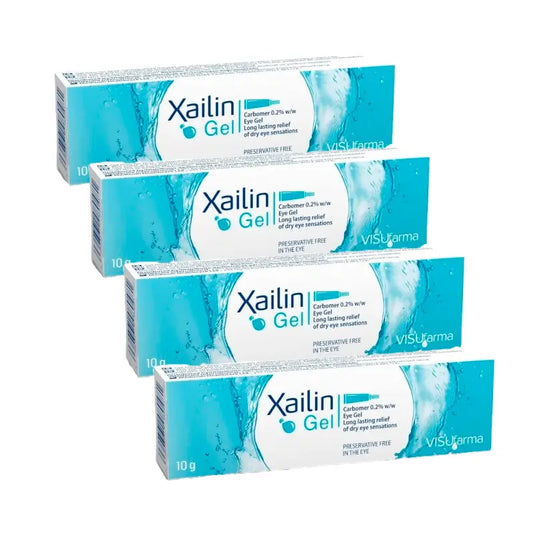 XAILIN Gel per la secchezza oculare, confezione da 4 x 10 g