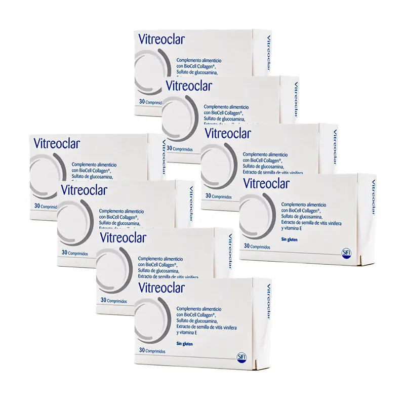 Confezione 8 Vitreoclar Integratore alimentare per la salute degli occhi 30 compresse