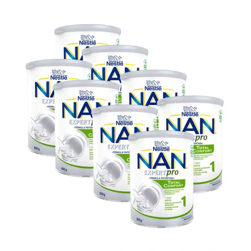 Nestlé Nan Total Comfort 1 Latte per lattanti, confezione da 8 X 800 g