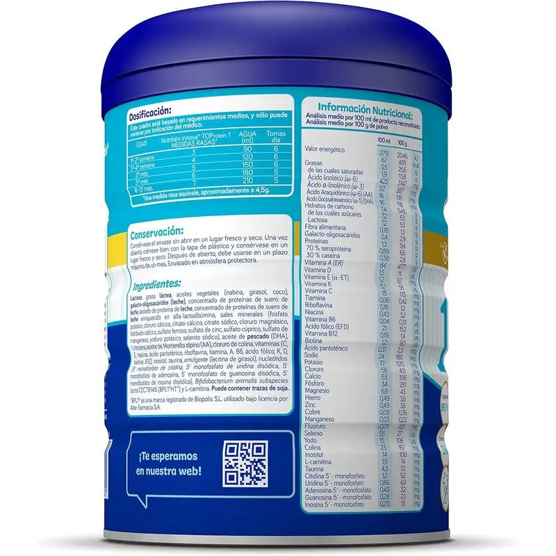 Nutribén Innova 1 Top Protein Starter Milk, 8 X 800 g