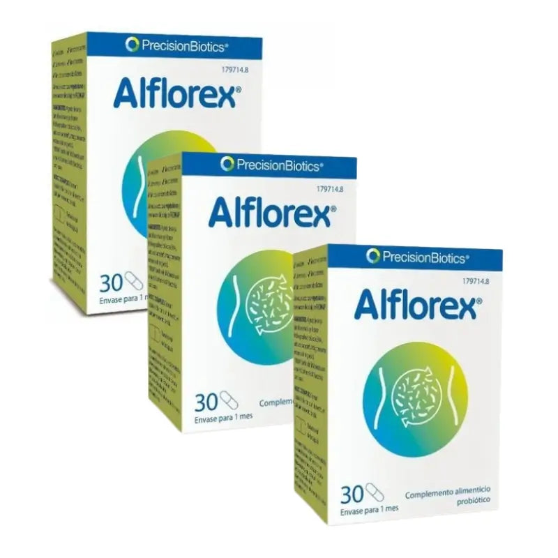 Integratore alimentare probiotico Alflorex, confezione 3x30 capsule