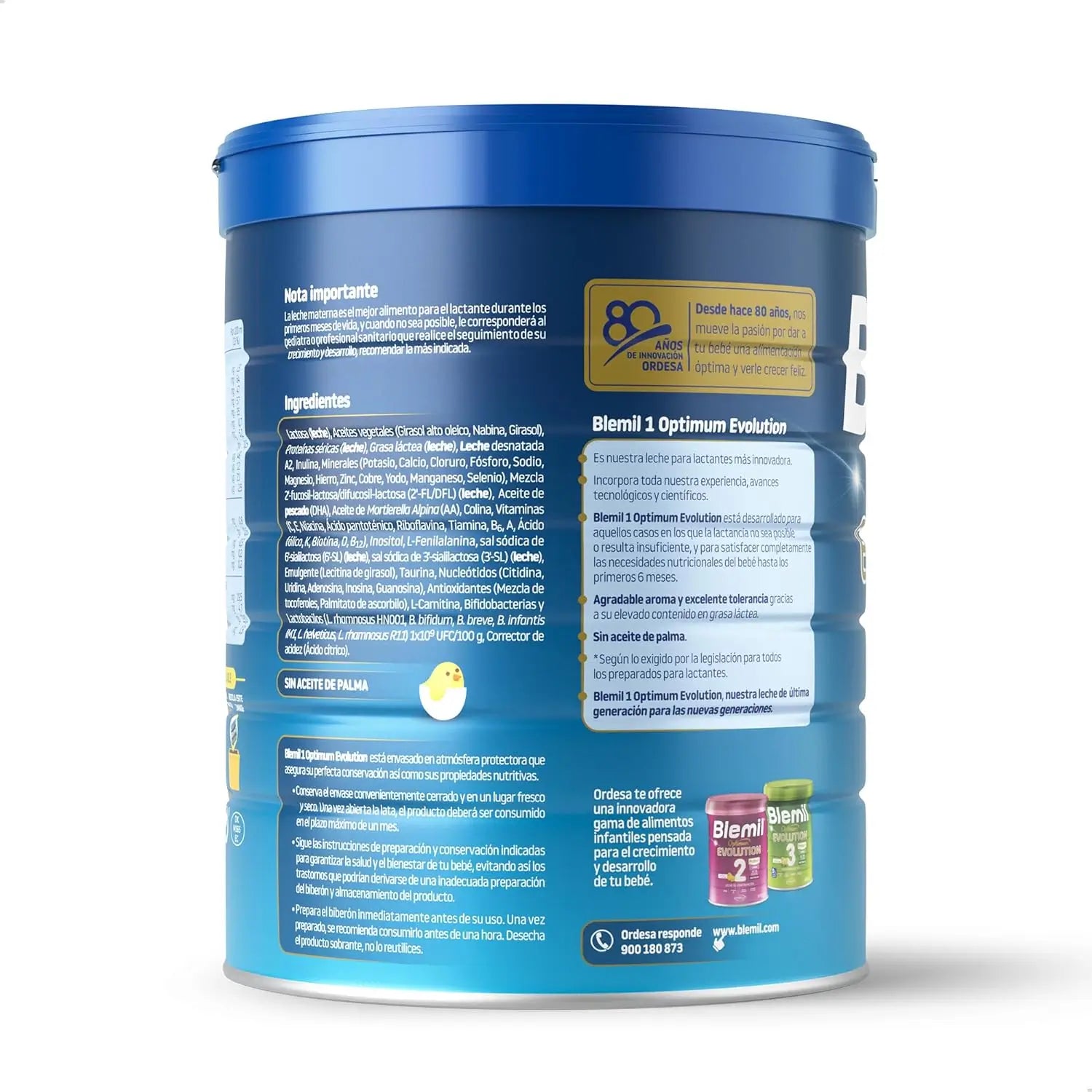 Blemil Optimum Evolution 1 Latte di avviamento, 6X800g