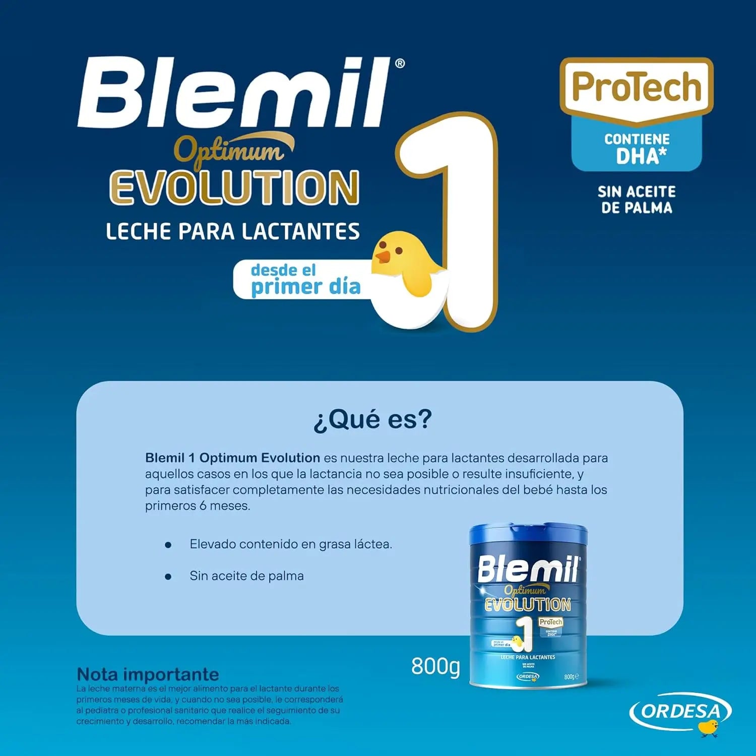Blemil Optimum Evolution 1 Latte di avviamento, 6X800g