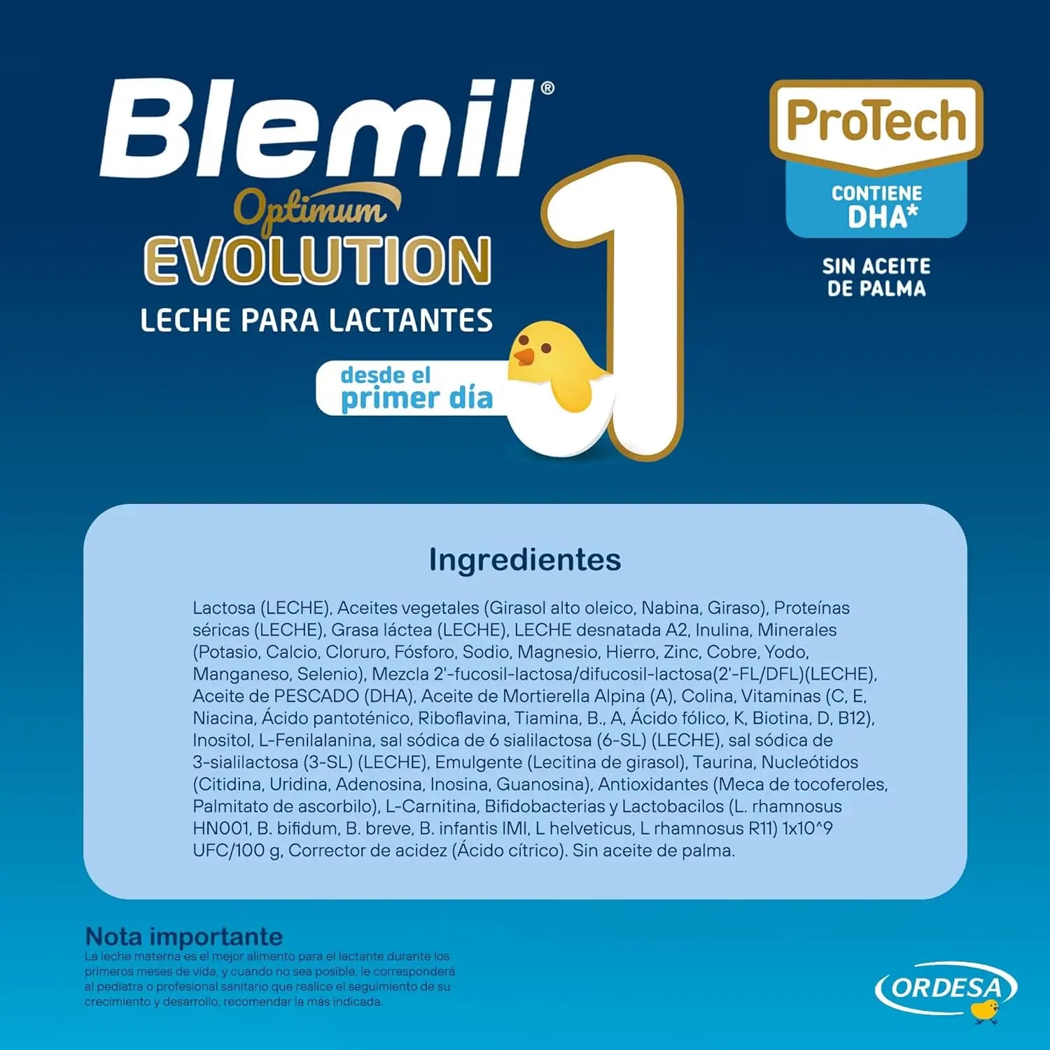 Blemil Optimum Evolution 1 Latte di avviamento, 8X800g