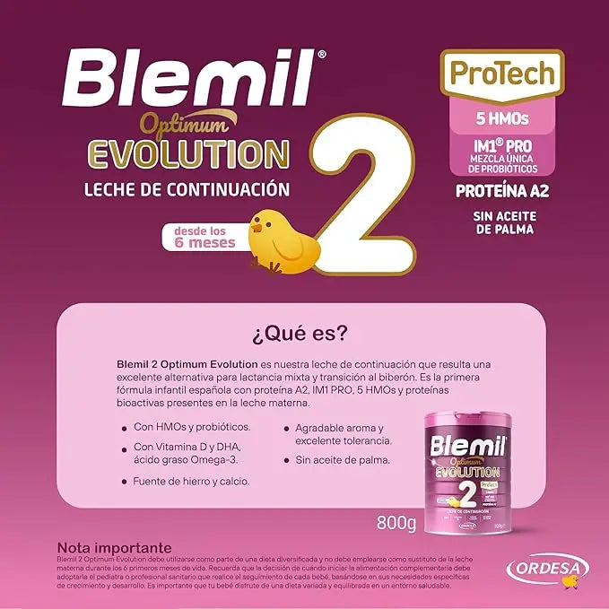 Blemil Optimum Evolution 2 Latte Formula, 6X800g
