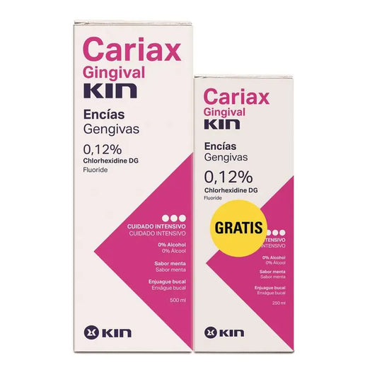 Confezione Kin Enj gengivale Cariax 500+250 ml