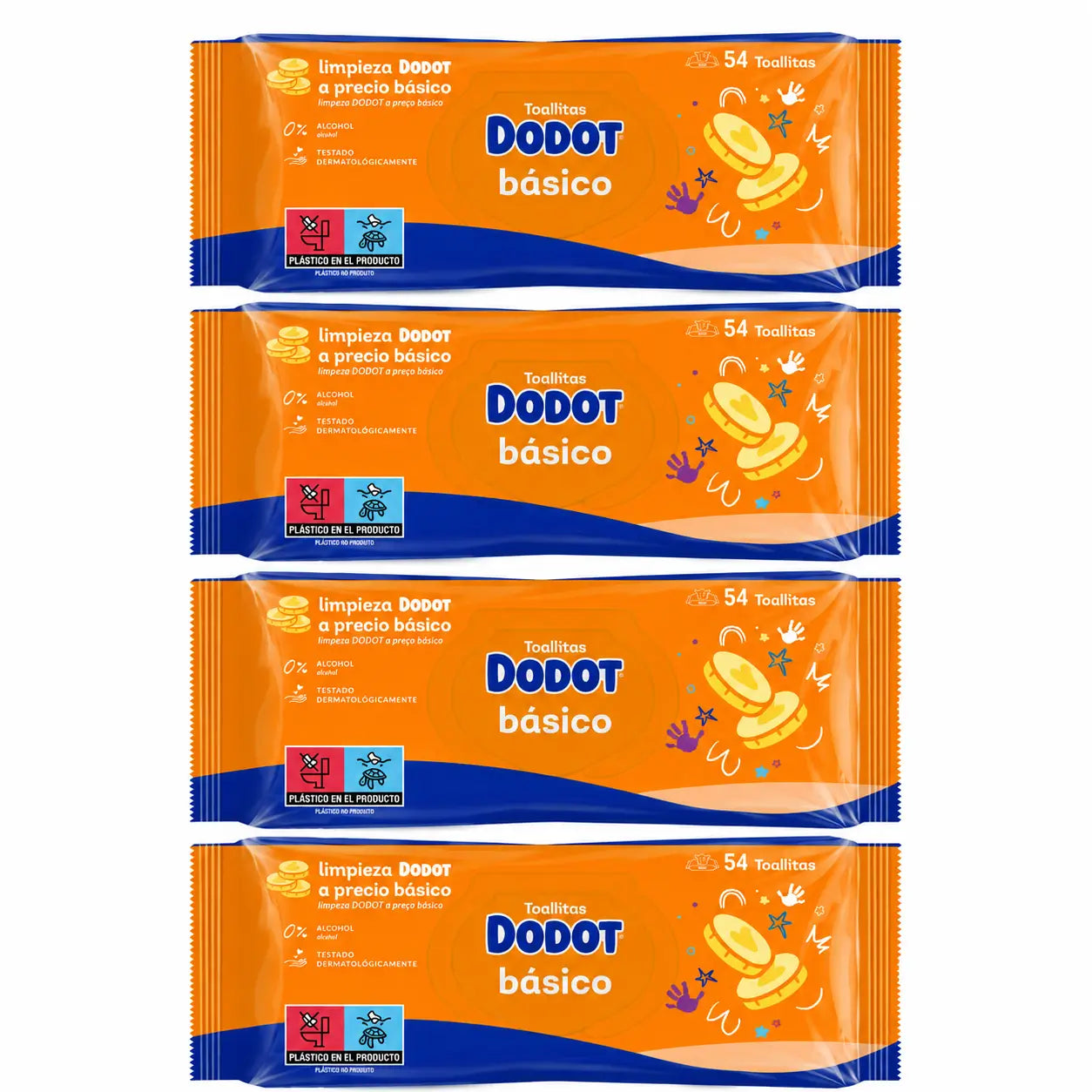 Dodot Salviette Basic, 4 x 54 (216 pezzi)