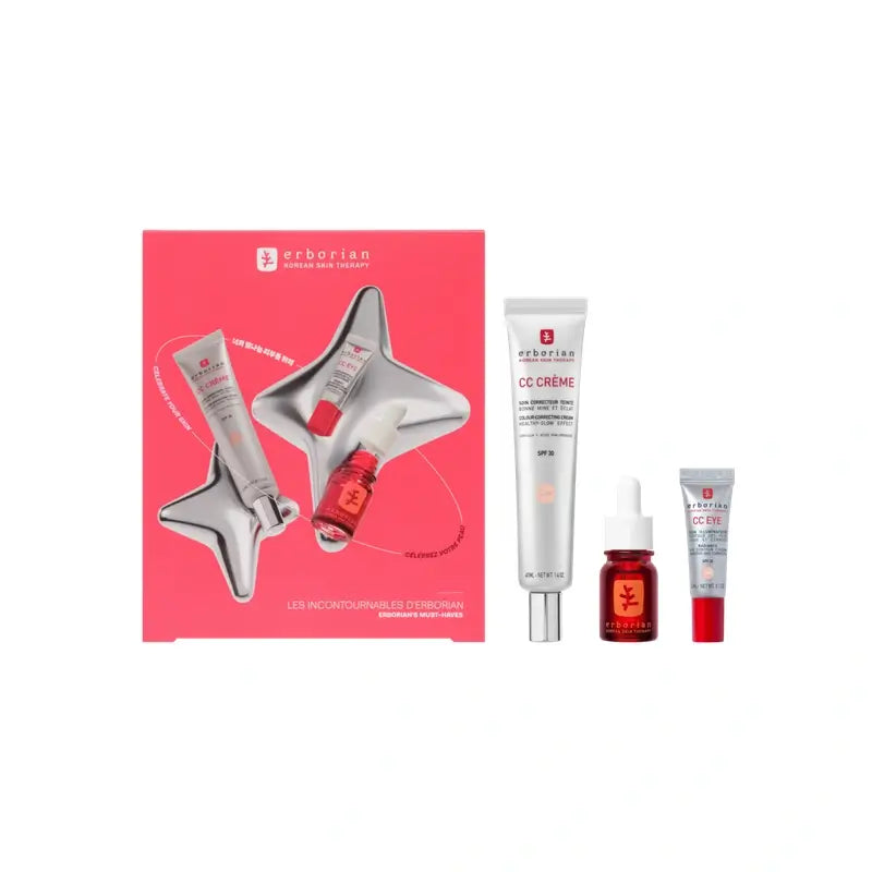 Confezione Erborian CC Crème + CC Eye + Skin Therapy Clair