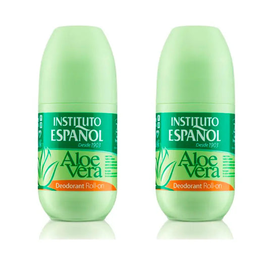 Confezione Instituto Español Aloe Roll On Deodorant , 2x75 ml