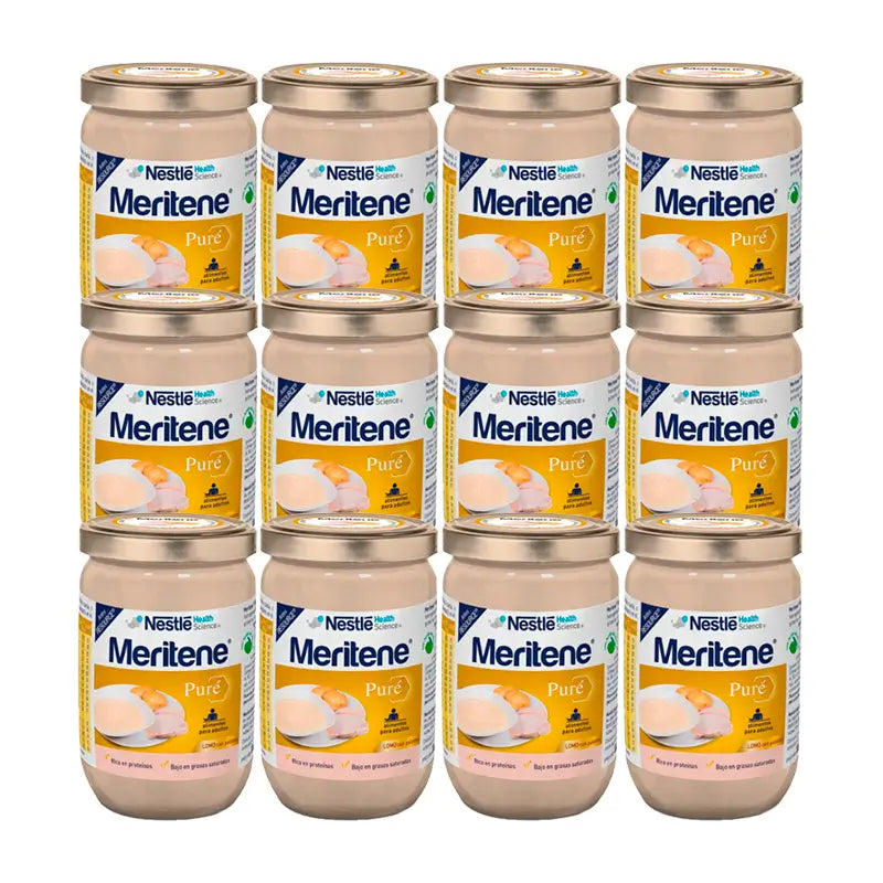 Meritene Purè di lonza di maiale con patate, Confezione 12x300 g