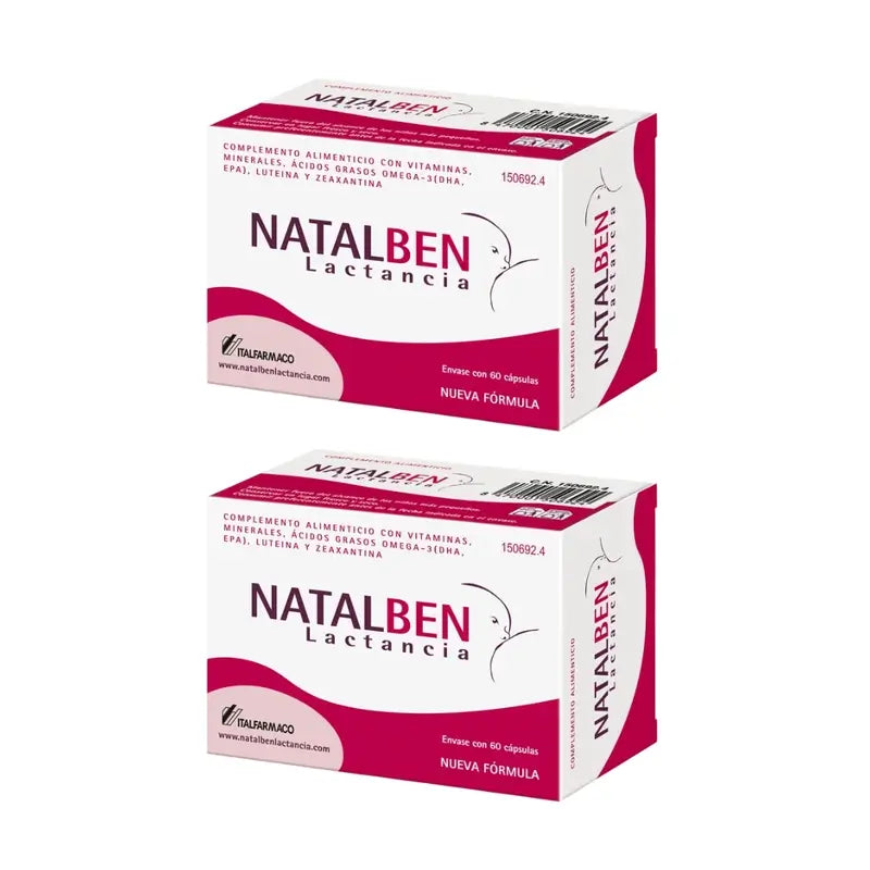 Confezione Natalben per l'allattamento, 2x60 capsule