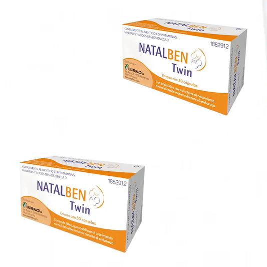 Natalben Twin Nutraceutico, Confezione 2x30 Capsule