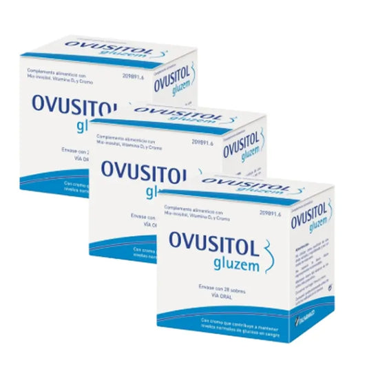 Confezione di Ovusitol Gluzem, 3 x 28 bustine