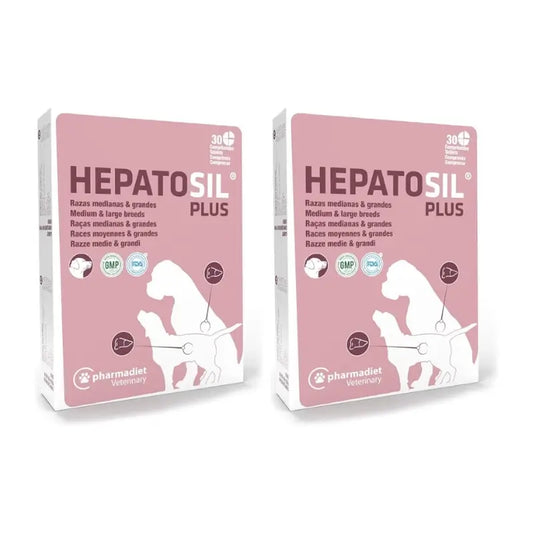 Hepatosil Plus per razze medio-grandi, confezione 2x30 compresse