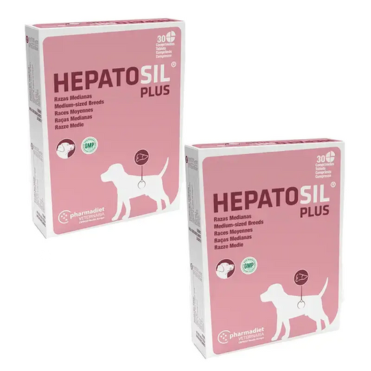 Pharmadiet Hepatosil Plus Razza Media, confezione da 2 x 30 compresse