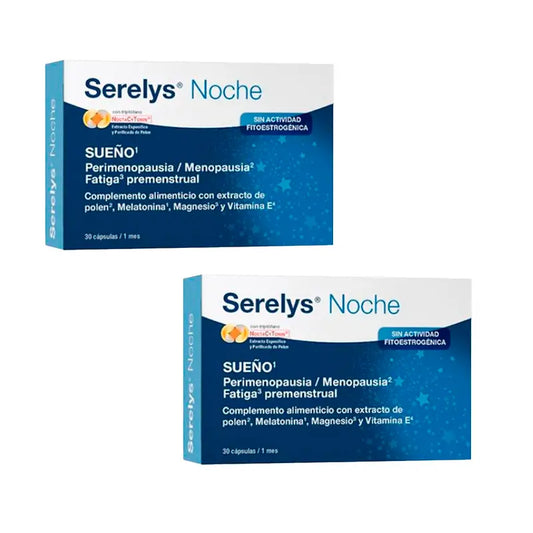 Integratore alimentare notturno Serelys, confezione 2x30 capsule