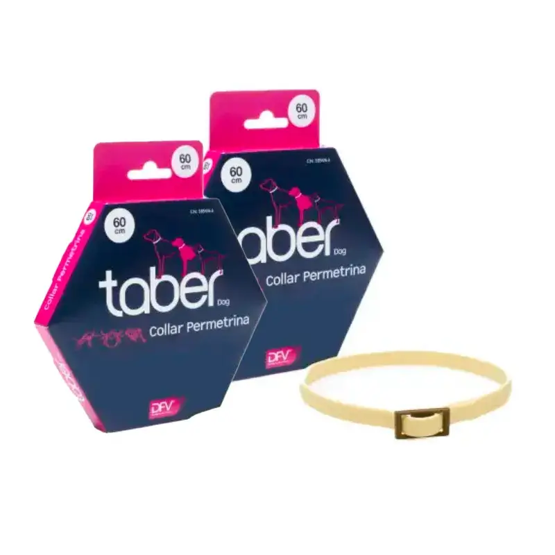 Collare Taberdog Permetrina, confezione 2 x 60Cm