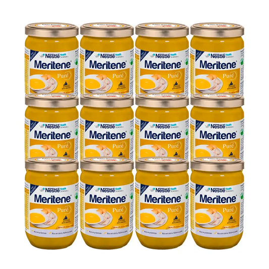 Meritene Purè di nasello con besciamella, Confezione 12x300 g