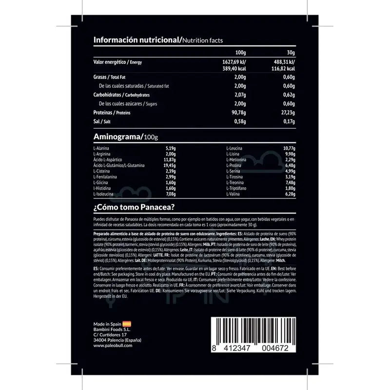 Paleobull Amaltea Proteine Neutre Isolate 750Gr.