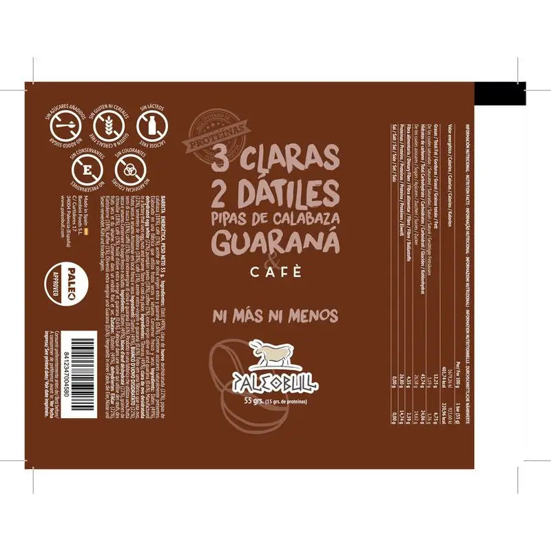Paleobull Coffee-Guarana Sticks Confezione da 15 unità.