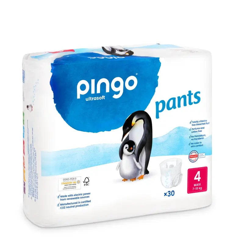 Pingo Nappy Salviette per pannolini taglia 4 (7-18 kg), 30 pz.