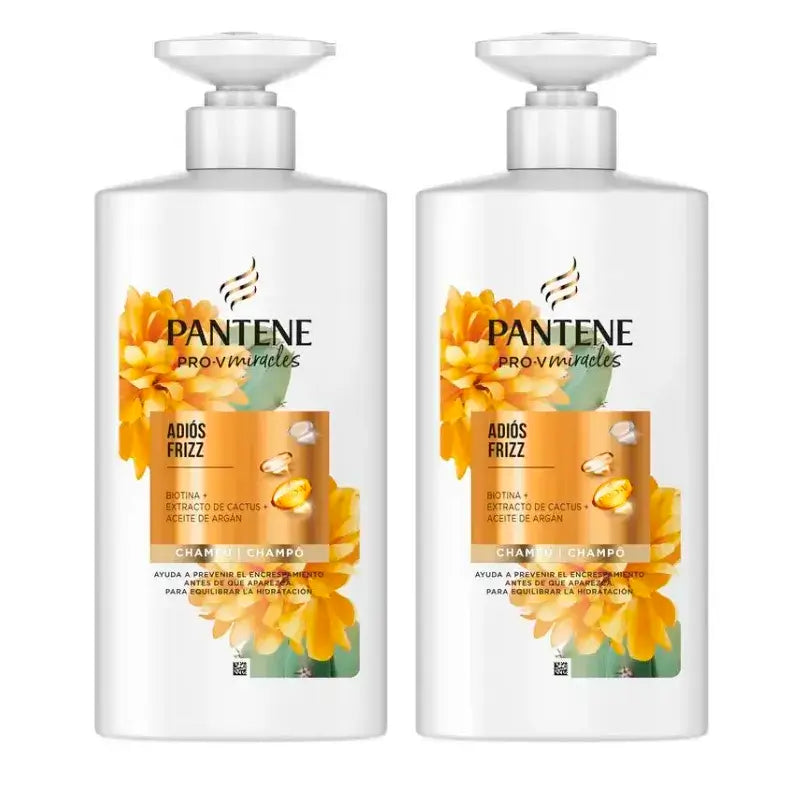 Pantene Miracoli Cactus Shampoo Anti-crespo, Confezione 2 x 500Ml