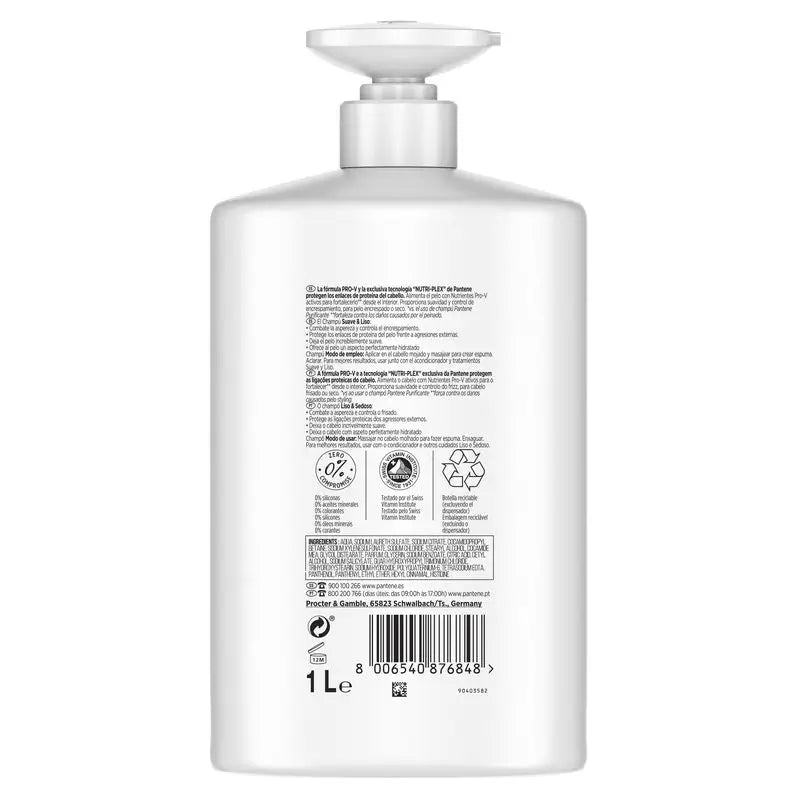 Pantene Nutri-Plex Shampoo Liscio e Lucido 1000Ml