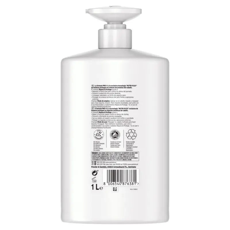 Pantene Nutri Plex Ripara e Proteggi Shampoo 1000Ml