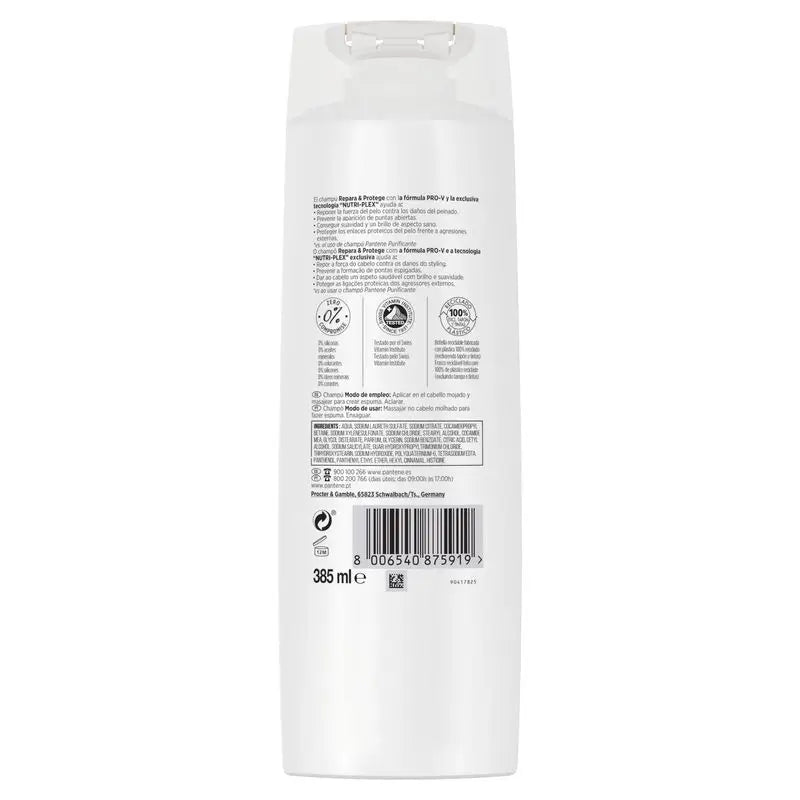 Pantene Nutri Plex Ripara e Proteggi Shampoo 385ml