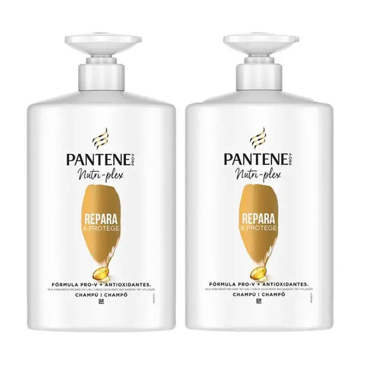 Pantene Nutri Plex Ripara e Proteggi Shampoo, Confezione 2 x 1000Ml