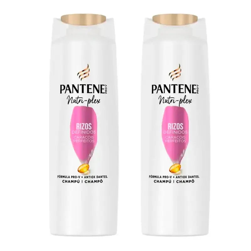 Pantene Nutri Plex Shampoo Ricci, confezione da 2 x385ml