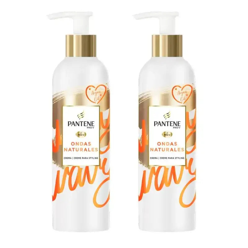 Pantene Pro-V Crema Nutriente Onde Naturali, Confezione 2 x 235 Ml