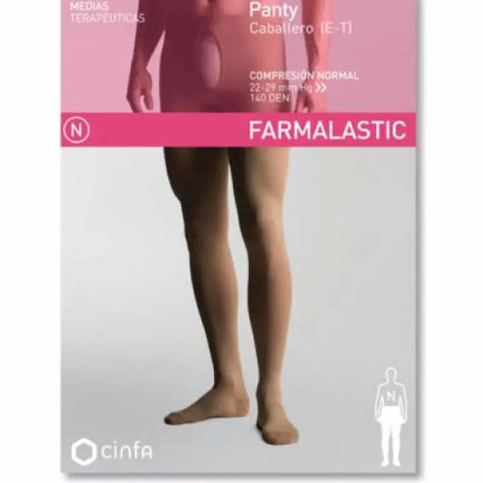 Farmalastic Collant a compressione normale da uomo, taglia XL