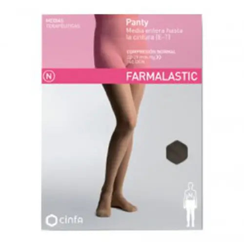 Farmalastic Compression Tights Normal Compression Black T. Extra Gra
