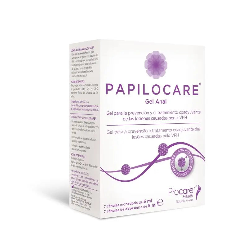 Papilocare Gel Anale 7 Cannule, 5 ml