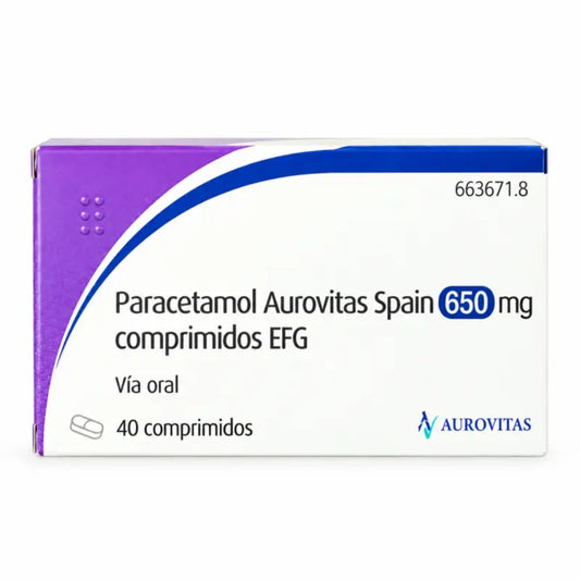 Paracetamolo Aurovitas 650 mg, 40 compresse