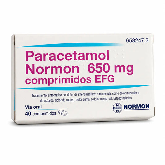 Paracetamolo Normon Efg 650 mg 40 compresse