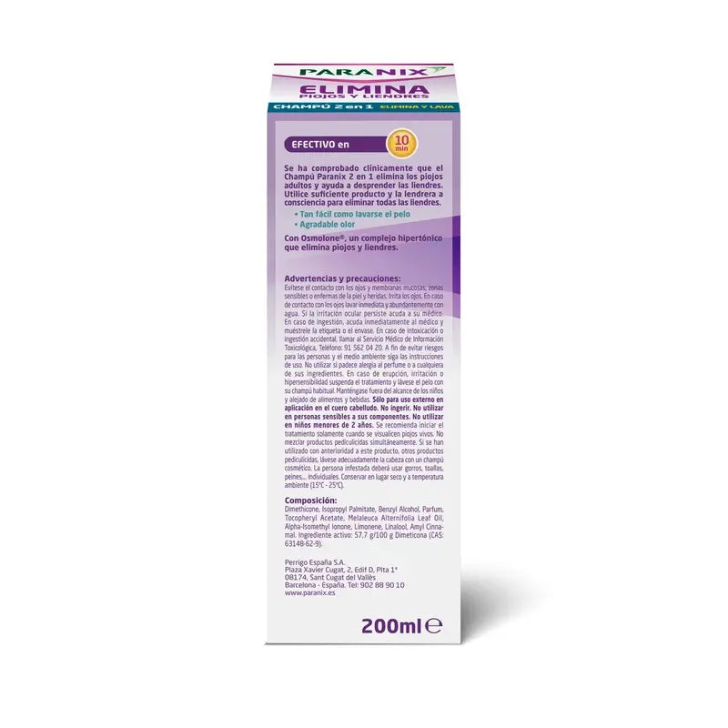 Paranix Shampoo Eliminante , 200 ml