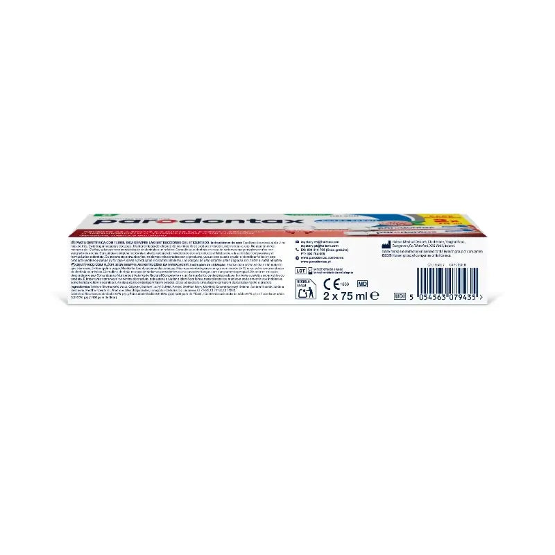 Parodontax Dentifricio fresco alle erbe per la cura delle gengive, 2x75 ml